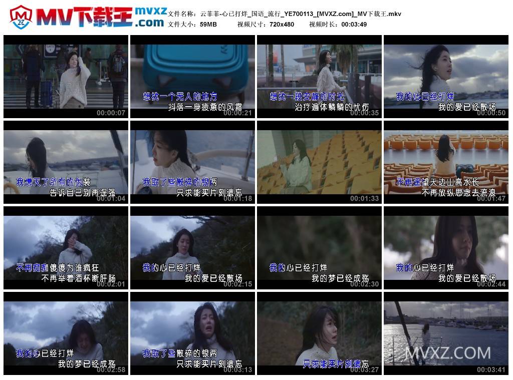 云菲菲-心已打烊_国语_流行_YE700113